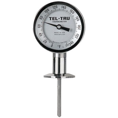 Tel-Tru Sanitary Bimetal Thermometer